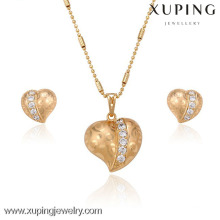 C203022 - 63366 Xuping Fashion China Wholesale18K Elegant Gold Jewelry Set with Heart-shaped Design